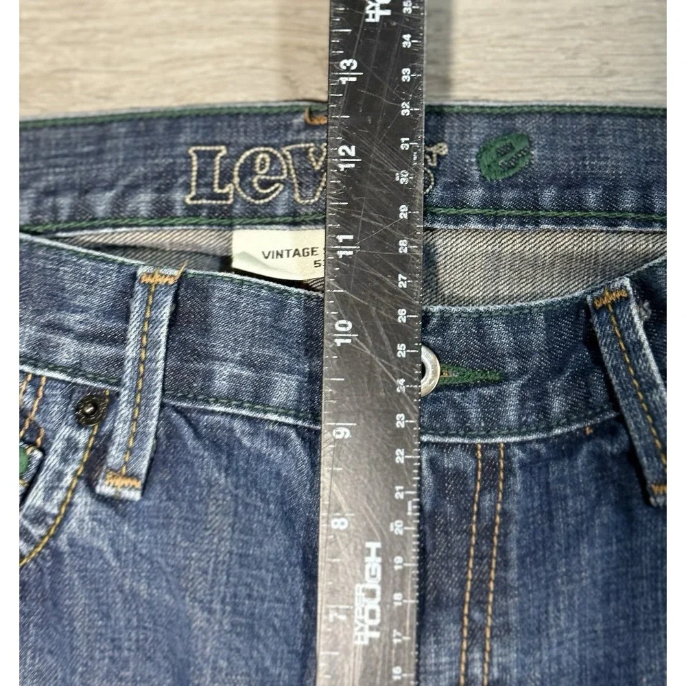 Levi's 539 Vintage Straight Jeans Men's 34x30 Blue Organic Cotton Green Tab Y2K
